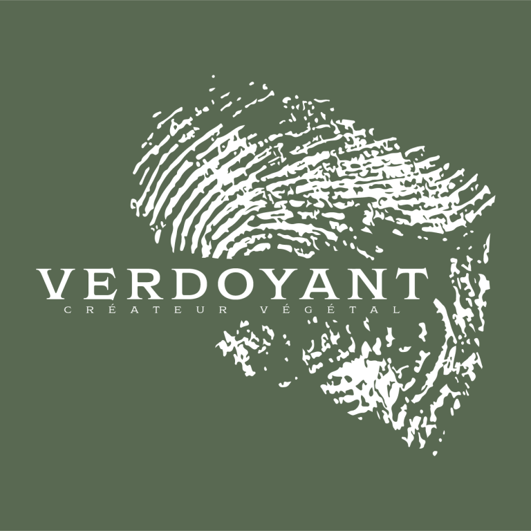Logo de VerdoYant avec une empreinte digitale stylisée sur un fond vert.